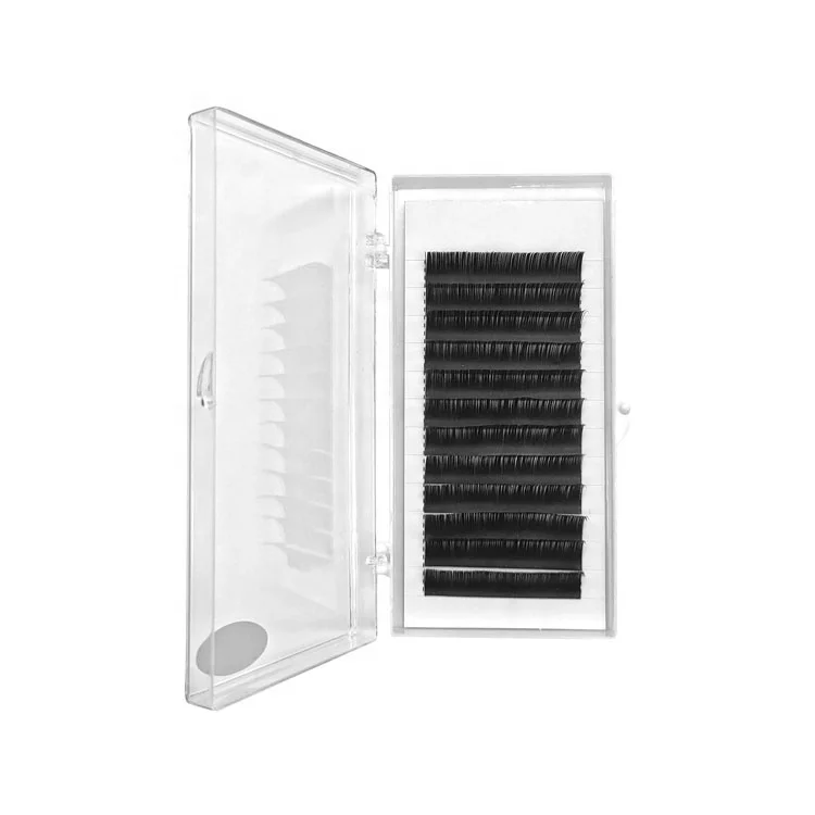 

Pretty Design Big Box Short Stem Sable Flat W Shaped Mink Premium Eyelash Extensions, Natural black