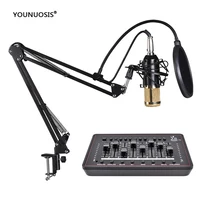 

younuosis microphone sound card phone computer karaoke singing live chat