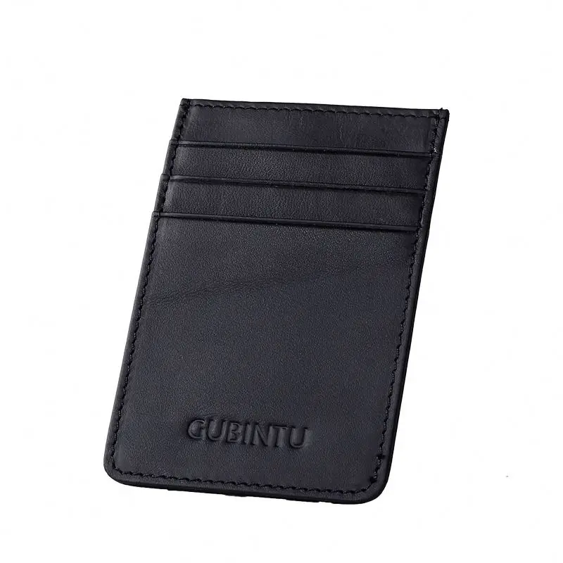 

AIYIYANG Factory Outlet Card Holder Real Leather Slim Wallet Card Holder Rfid Man Coin Purse