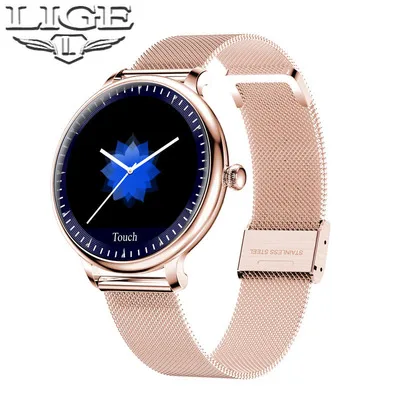 

LIGE Smart Watch Women IP67 Waterproof Sport Watch Call reminder Alarm reminder Heart Rate Smartwatch For Android IOS Phone, According to reality