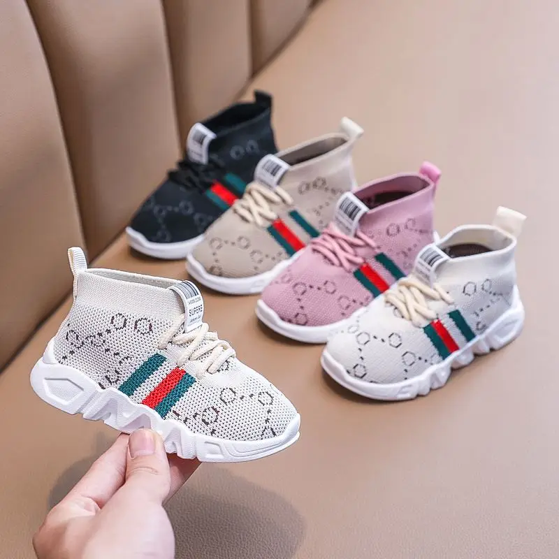 

Autumn boys and girls socks shoes, baby flying knit shoes, children's breathable baby toddler shoes, Pantone color is available