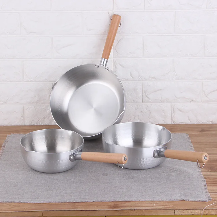 

Japanese aluminum frying pan non stick cooking sauce Snow Pans, Burgundy