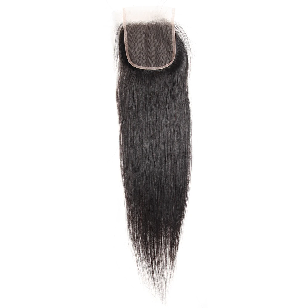 

Hot Sell Factory Direct Hair Vendors 4*4 Closure Straight 100% Human Hair 4x4 Lace Frontal