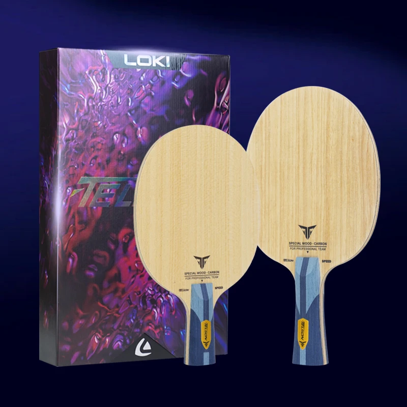 Loki OEM Professional Telson Speed 7 Layer Carbon Blade Table Tennis with High Control Enhanced Grip for Offensive Play