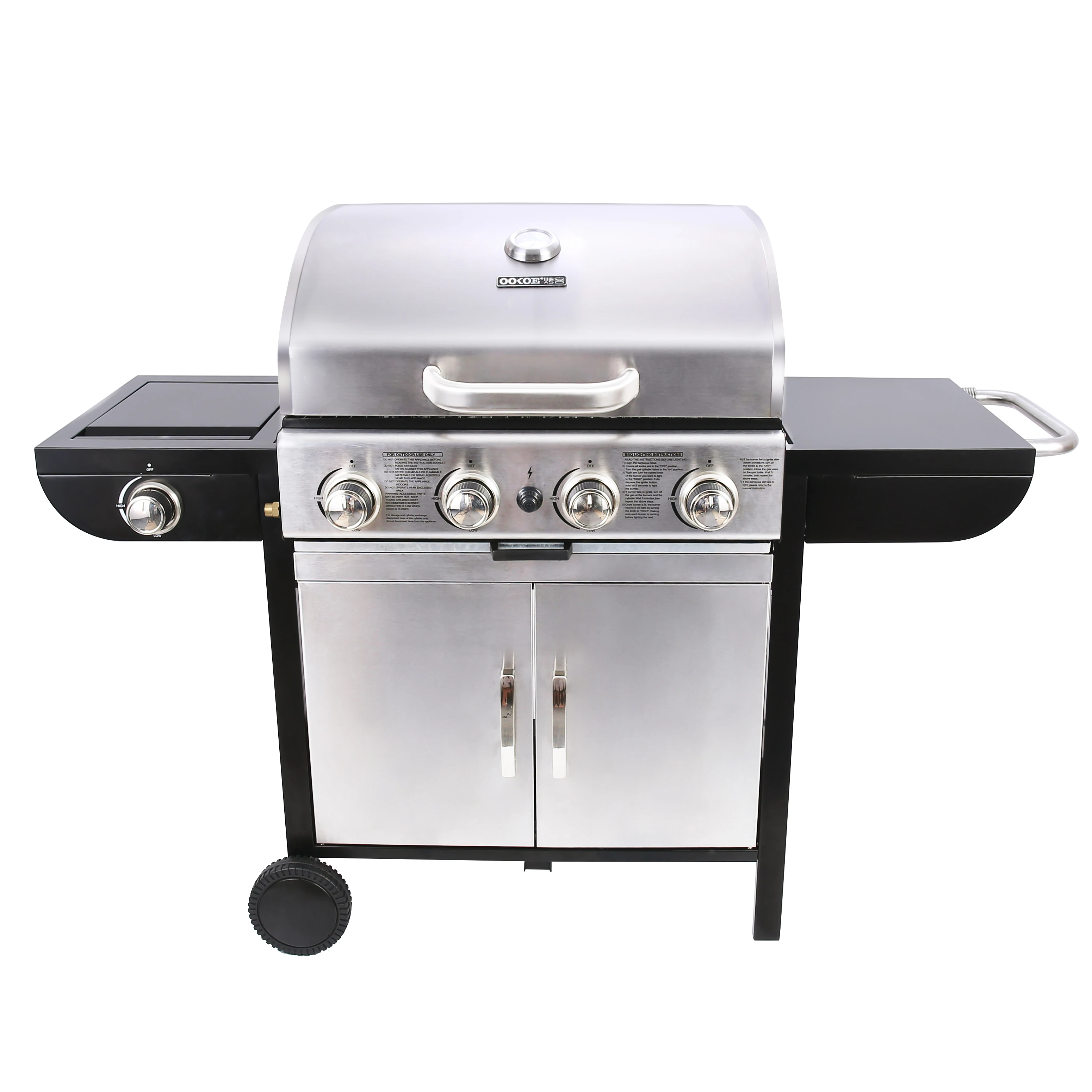 

New CE Approval Outdoor BBQ Gas Grill Professional Home Party Patio Propane Gas BBQ Grill 4 +1 Burner