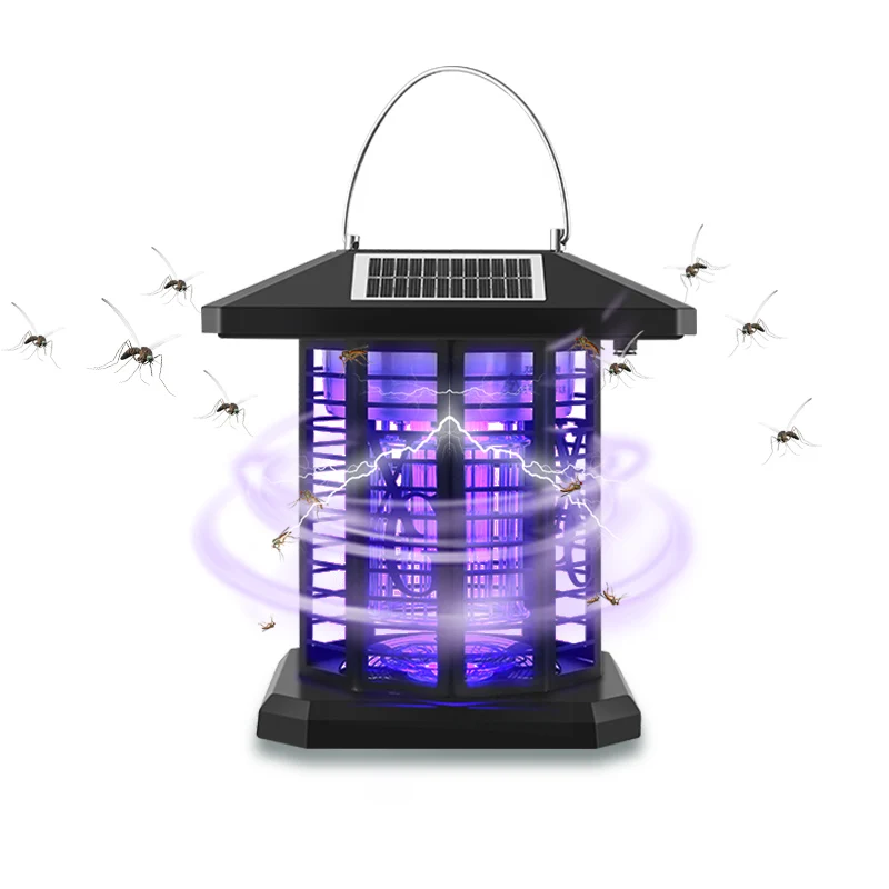 

solar waterproof mosquito killer lamp led Intelligent light control mosquito killer lamp rechargeable mosquito killer lamp