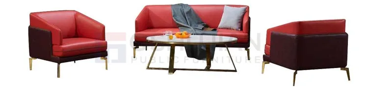 Commercial furniture wood office sofa