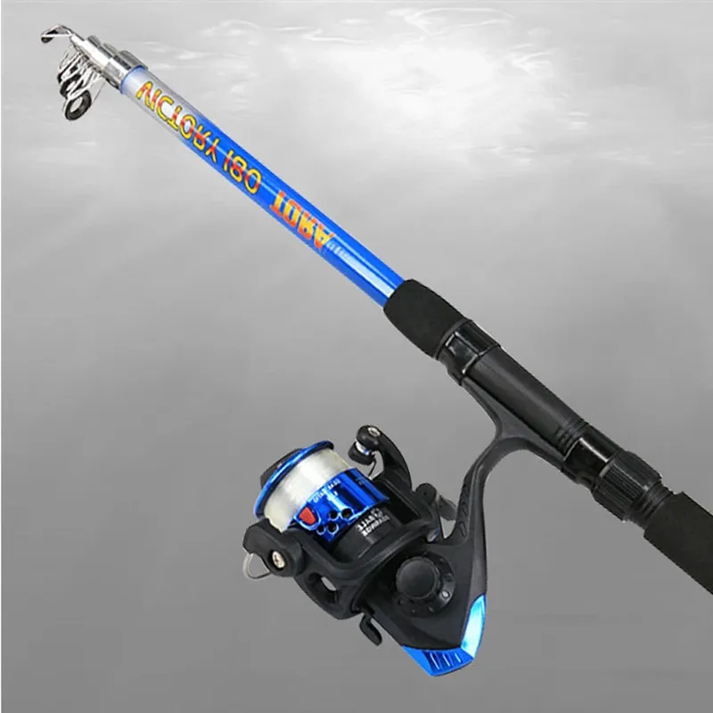 

165cm Beach Black Carbon Carp Super Strong Toughness High Power Saltwater Heavy Spinning Rod With Wheel For Fishing