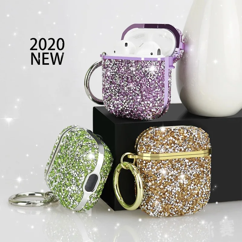 

Luxury Earphone Cases For Apple AirPods Pro 2 1 Cute Case For AirPod Air Pods Pro 2 3 Bling Diamond Hard Shell Protective Cover