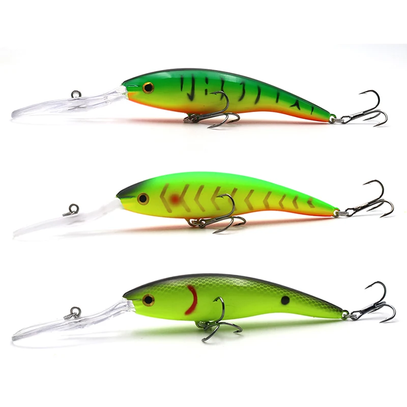 

wobblers 13.5cm 14g Floating Hard Bait Minnow Crank Depth 2-3m Long Lip Fishing Lure Bass Pike Artificial Baits, 5 colors