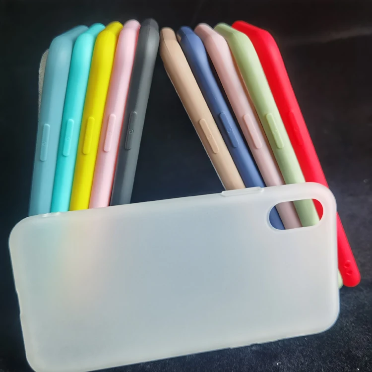 

New Style 1.2mm Camera Protection Hole Design Silicone Color Soft TPU Matter Phone Back Cover Case For Iphone 6 6g 6s 4.7, Black / clear