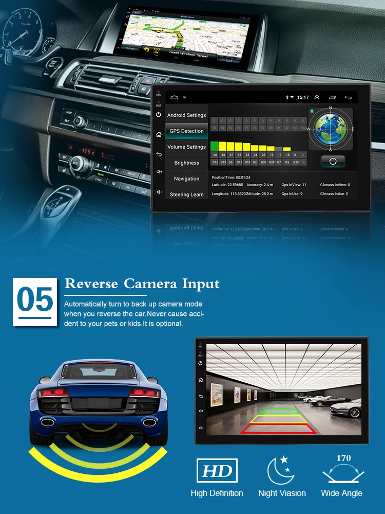 Reproductor de dvd Universal para coche, sistema de navegación GPS integrado