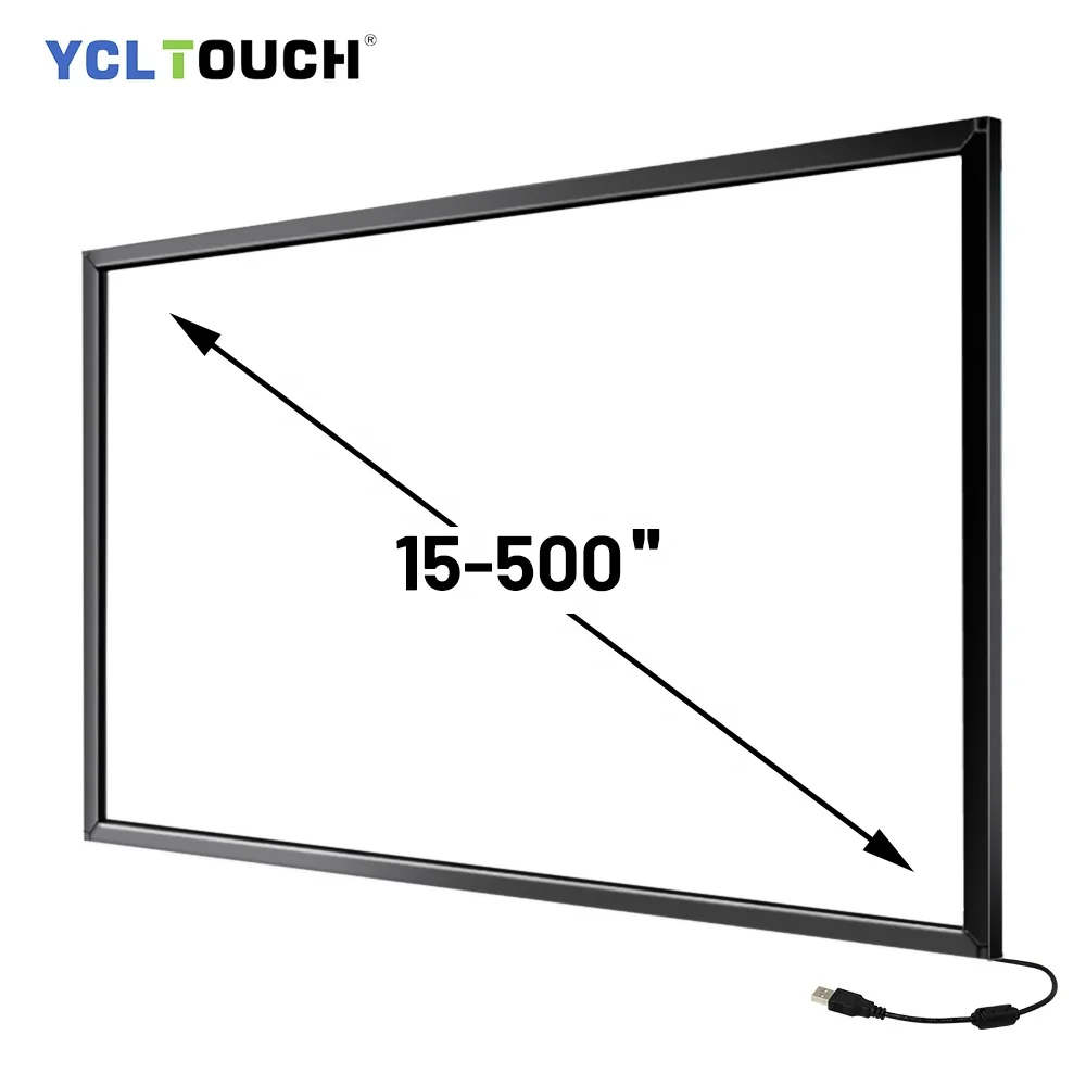 

75 inch usb infrared touch Overlay Kit 20 point touch screen frame for TV Interactive Whiteboard