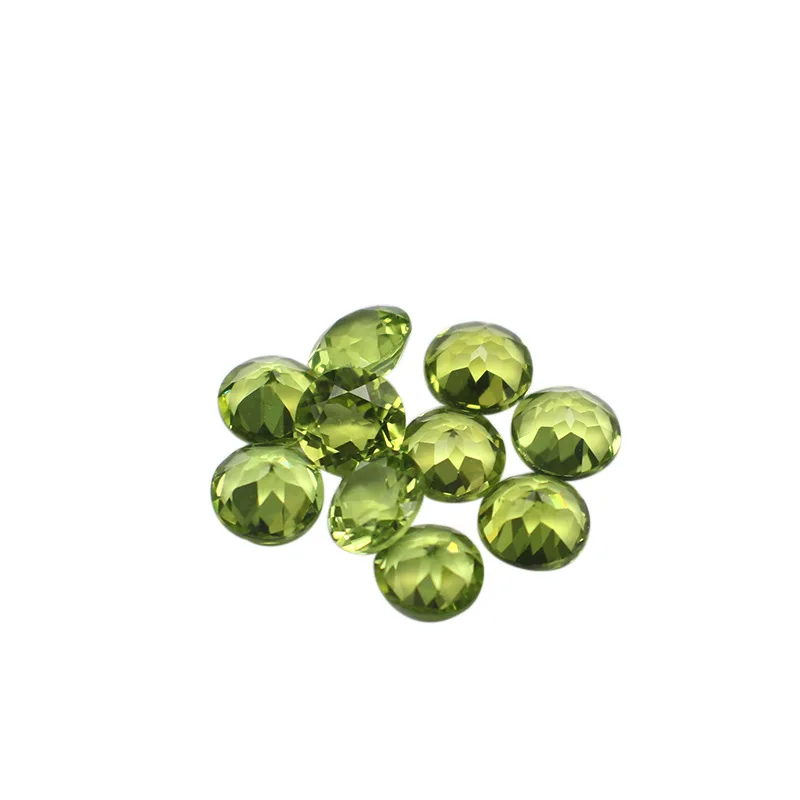 

China supplier natural round gemstone stone price peridot