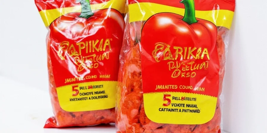 Bowl of red paprika spice