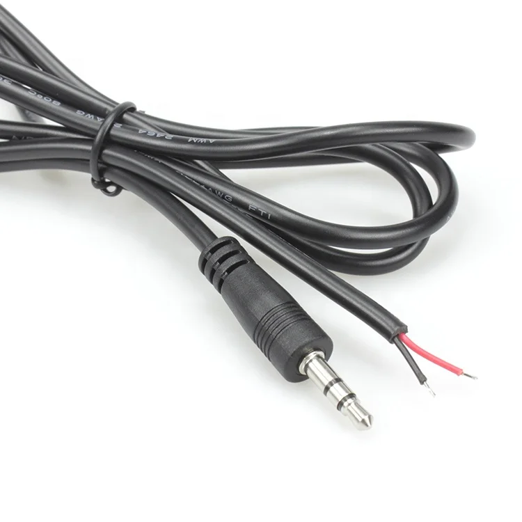 

OEM 3.5mm DC Jack to open wire aux 3.5mm mono cord 24AWG aux