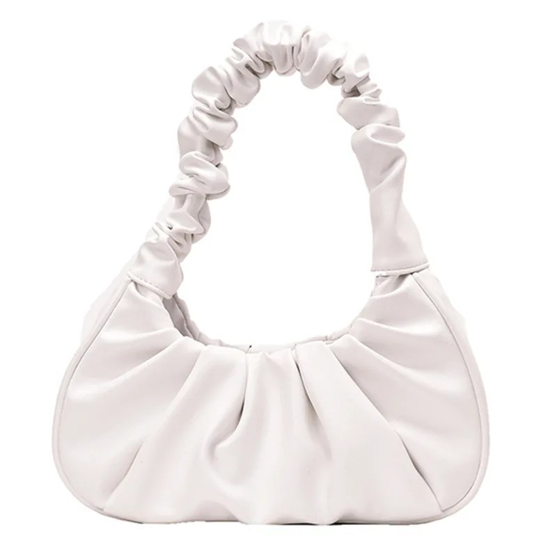

2021 Insts web celebrity shoulder bag summer fashion cloud ruffled woman bag