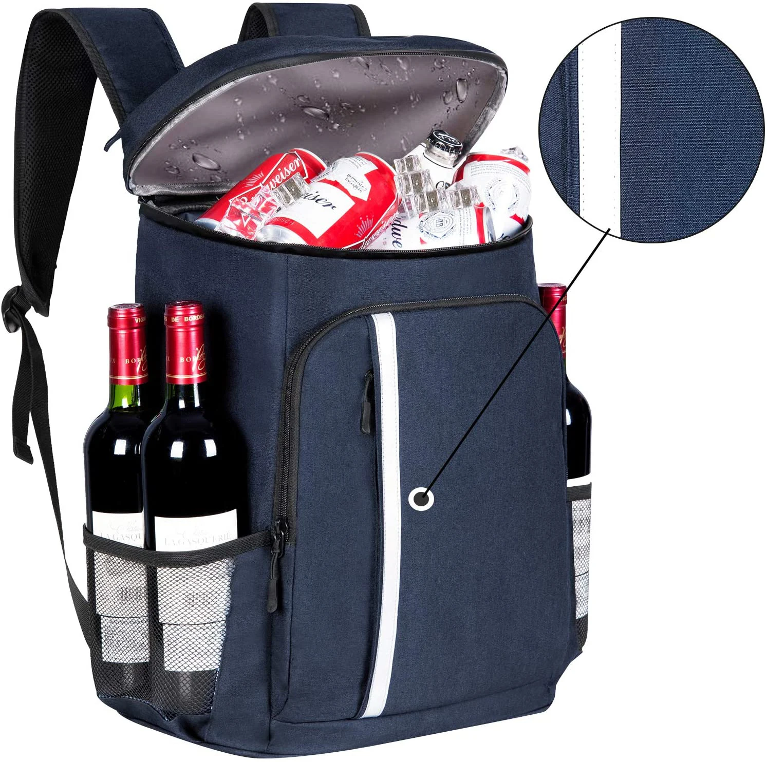 

Cooler Backpack Portable Insulated Leak Proof Cooler Bag, Grey or customized