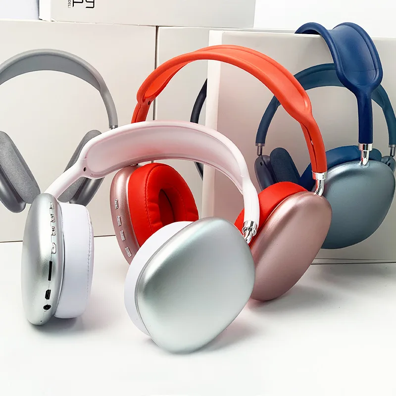 

1 Pcs New P9 Air Max Wireless Over-ear Gaming Stereo Headset Foldable Headband Travel PC Smart Phone Macaron Headphone Drop Ship