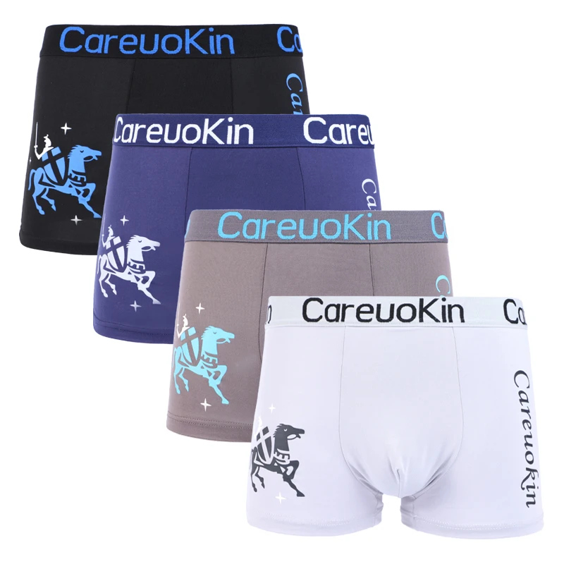 

UOKIN printed breathable comfortable sexy brief boxer underwear for a men, 4 colors