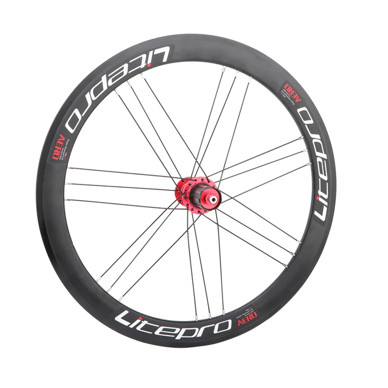 

Litepro 20 inch bicycle wheel set 8/9/10/10/11 speed 4 Bearing Double Wall 406/451 V brake folding wheel set