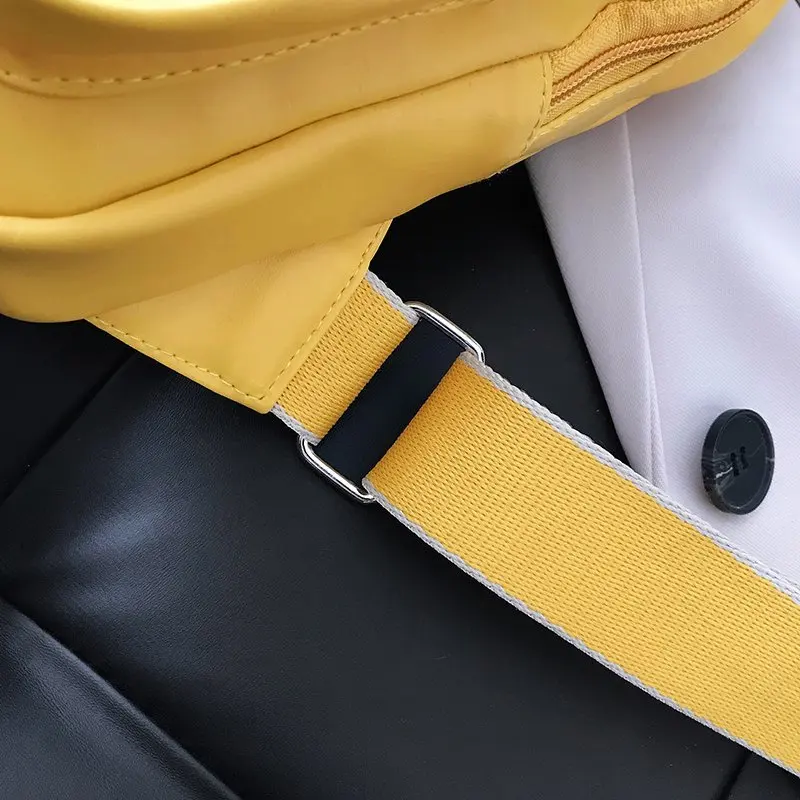 fashion most popular women chest ita bag with clear PVC window for pins custom design transparent ita bag