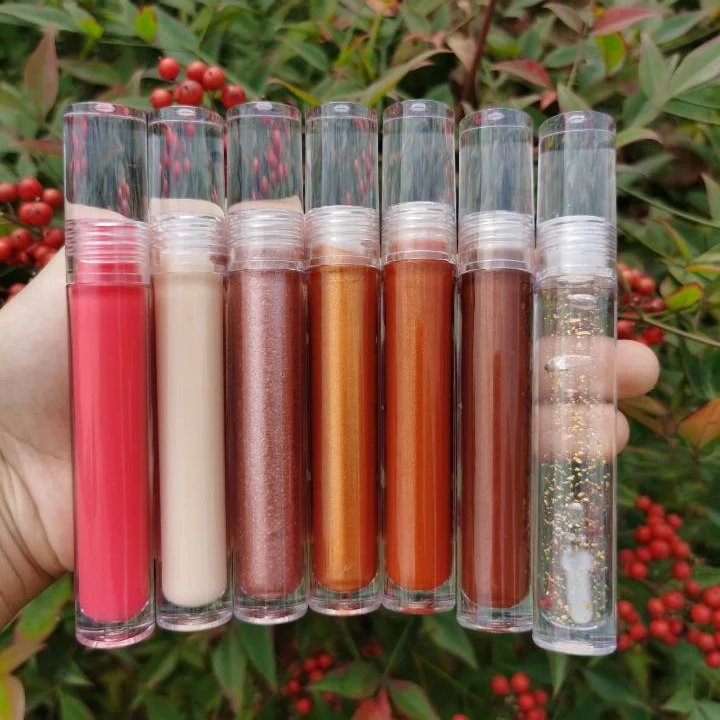 

Lipgloss Base Custom Private Label Clear Tube Fruit Vegan Glitter Wholesale Flower Natural Lip Gloss