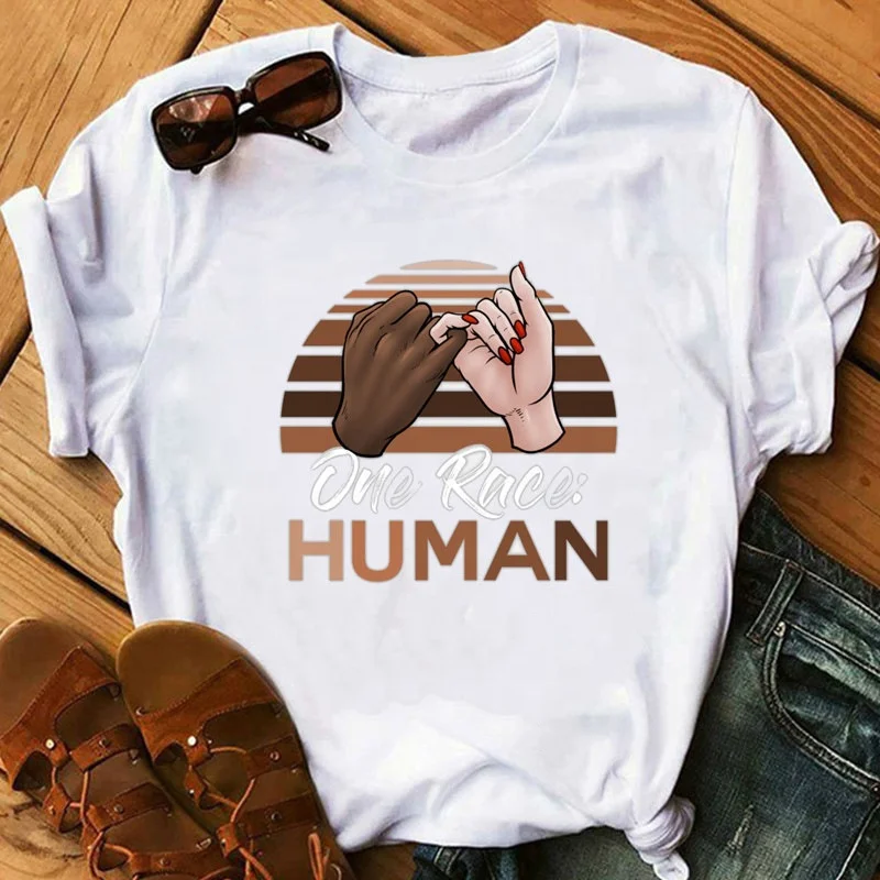 

New Short-sleeved Trade Girls Feminist Ladies Casual T-shirt Tops
