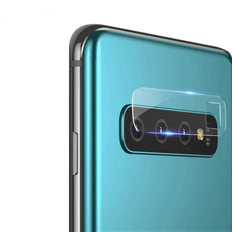 

Newest bubble free camera lens tempered glass screen protector for Samsung S10, Transparent