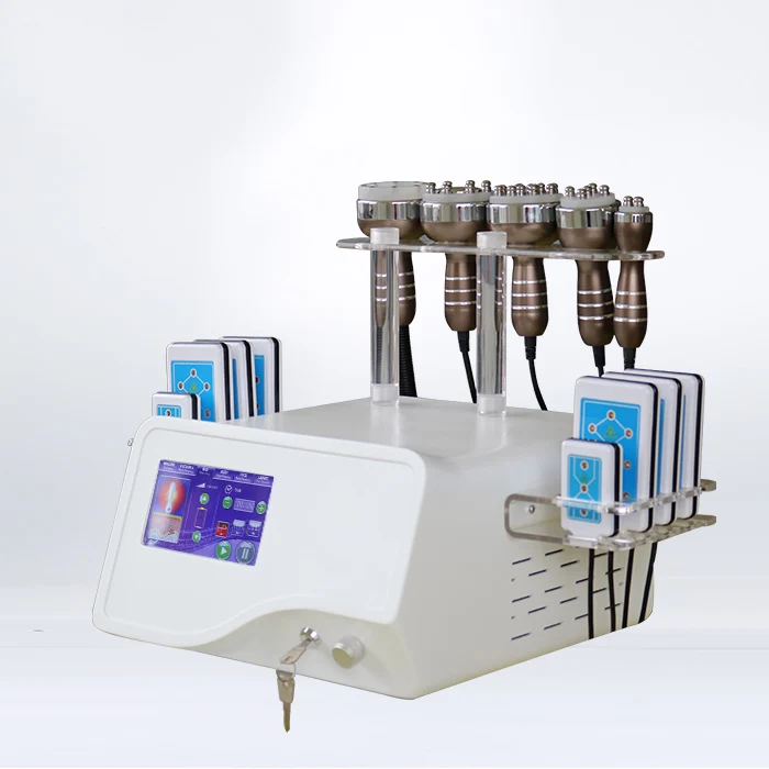 

Factory price 6 in 1 ultrasound radio frequency cavitation vacuum lipo laser slimming machine