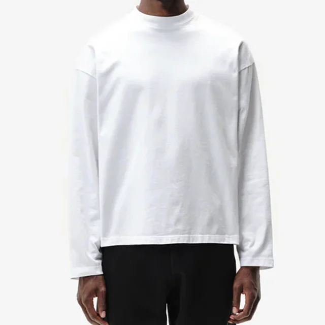 Custom Dtg Screen Printing T-shirt Graphic Cotton Thermal Long Sleeved Shirt for Men Oversize Long Sleeve t Shirt