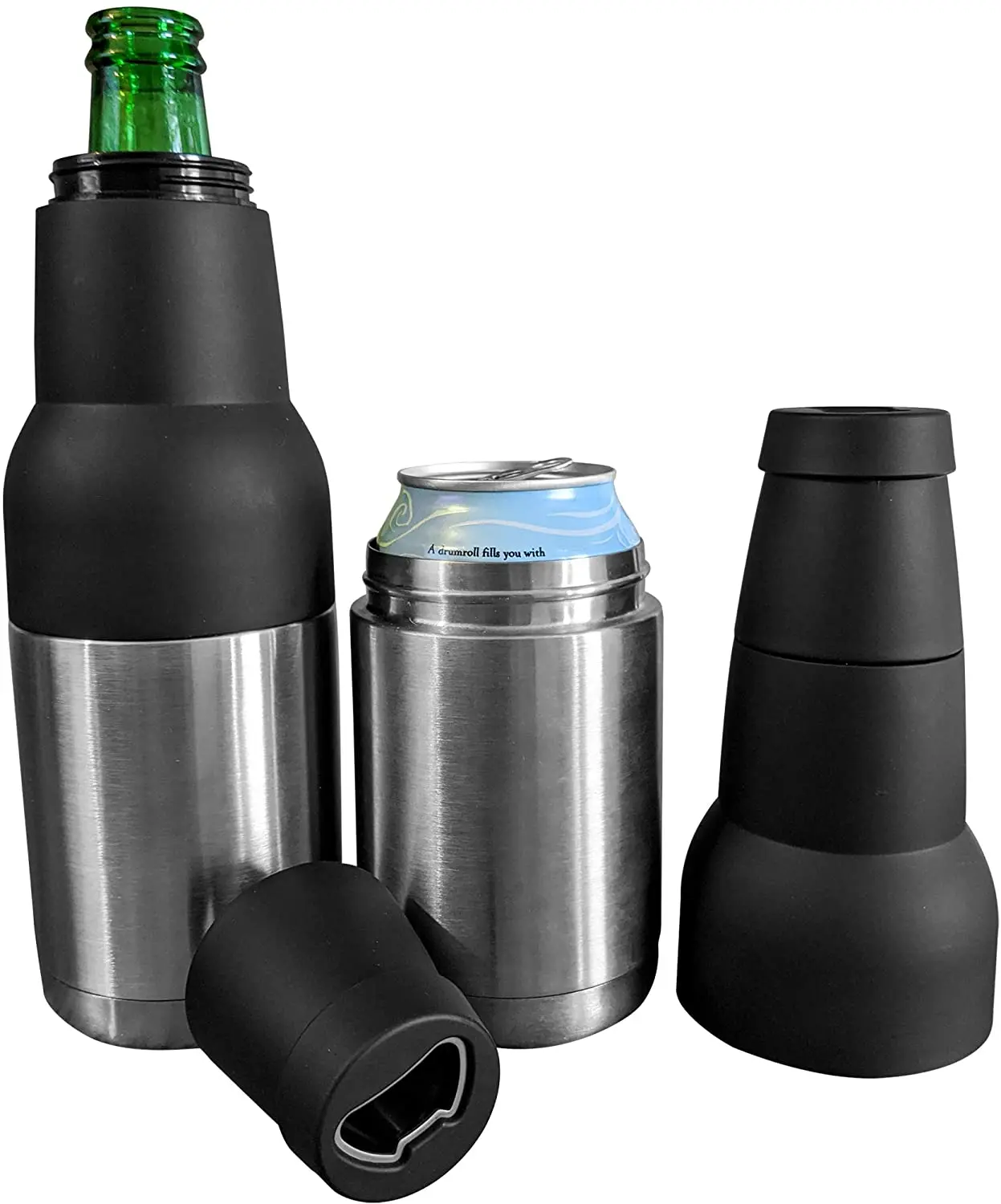 

Portable Beverage Coozies Can Coolers for Soda,Insulated Beer Bottle Holder,Beer Beer 2 Go Stainless Steel Beer Cooler Insulator, As customer's requested