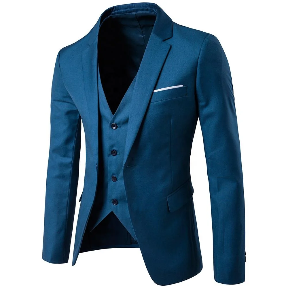 

Factory direct sale slim fit wedding suits wedding suit blazers vest and pants for men, Grey or as per customer requeast