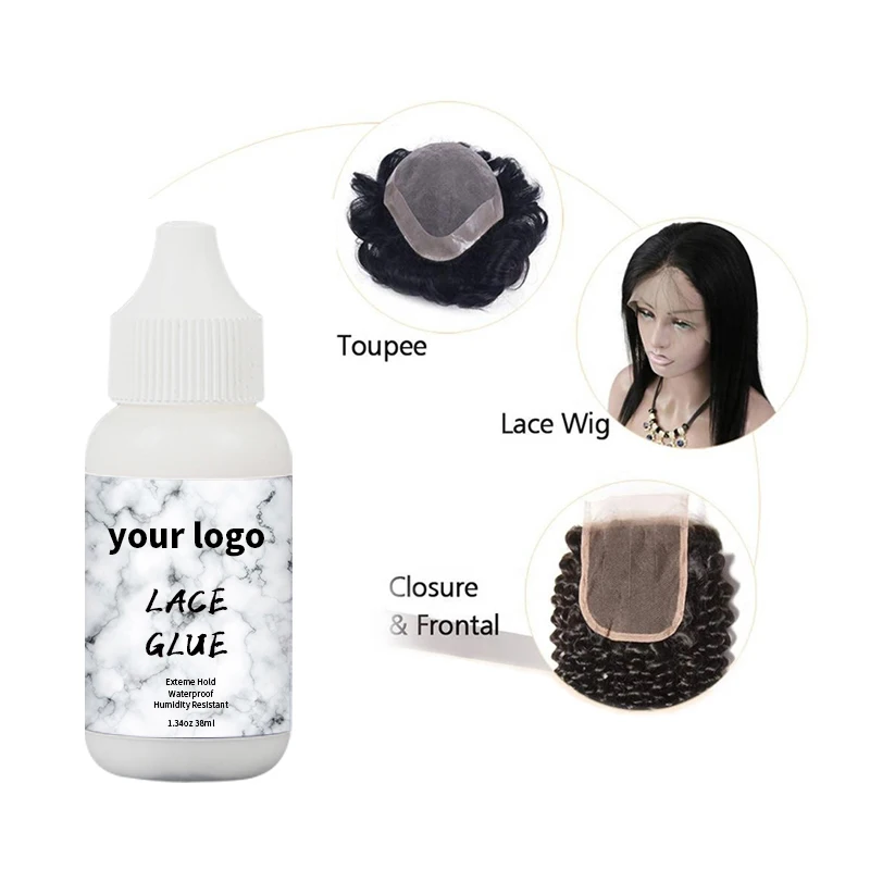 

New Arrival Custom Black Top Strong Hold Lace Wig Hair Glue Adhesive Waterproof Lace Glue With Private Labels