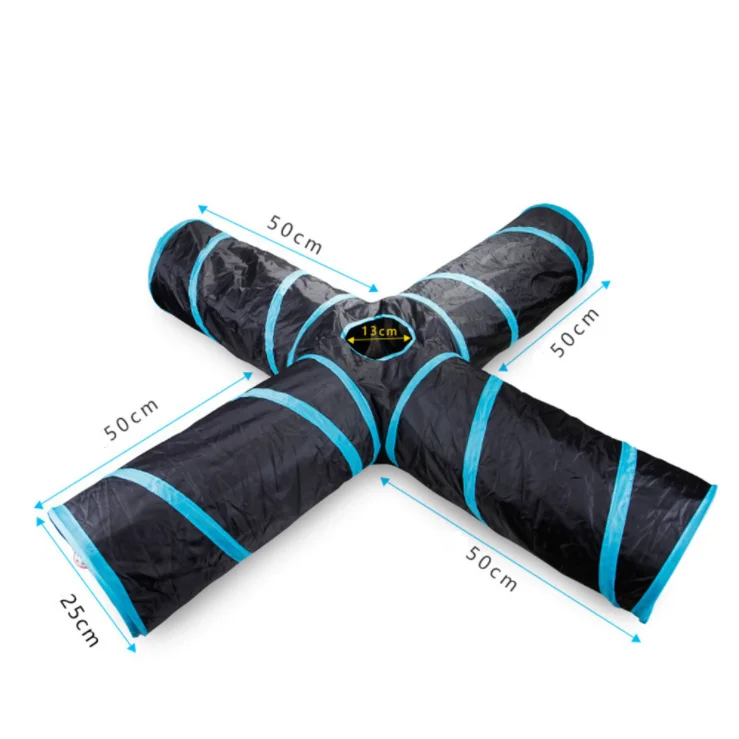 

colorful collapsible pet cat tunnel toy turntable ball pet toys, Mix color