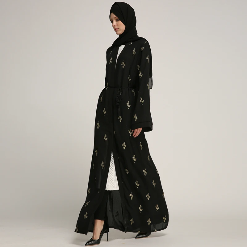 

2019 latest high quality Islamic abaya fashion designs for muslim women dresses with heavy chiffon