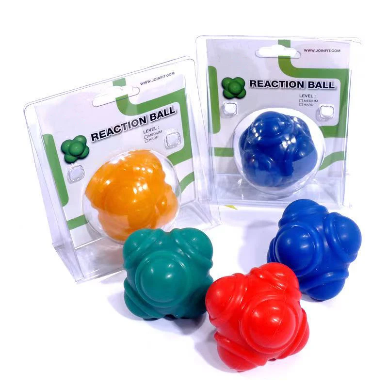 

Multifunctional agility training 6-corner reaction ball body massage bal forl Basketball training, Blue