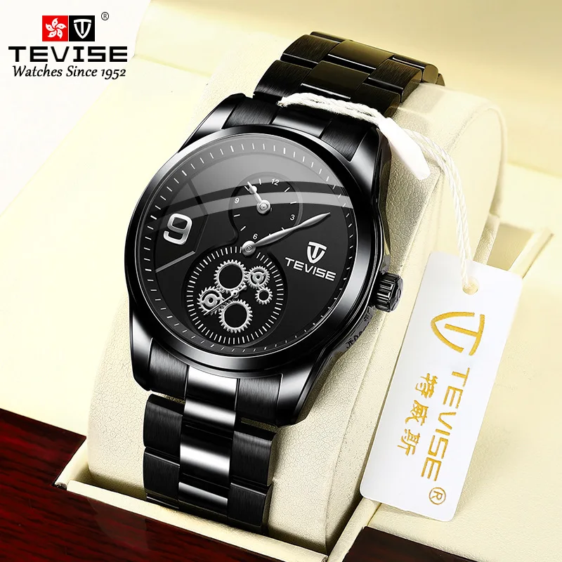

Chinese Factory Wholesale Customized OEM Logo Men Use 3ATM Waterproof Mechanical Black Color Automatic Watches Men Wrist, Optional