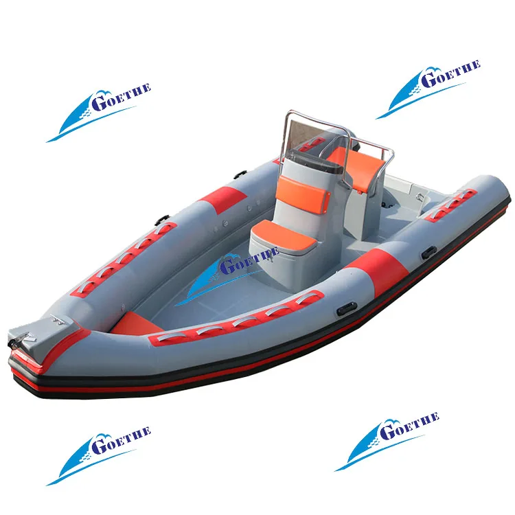 
CE certificate factory direct sale RIB580T 5.8m Rigid fiberglass hull inflatable boat 