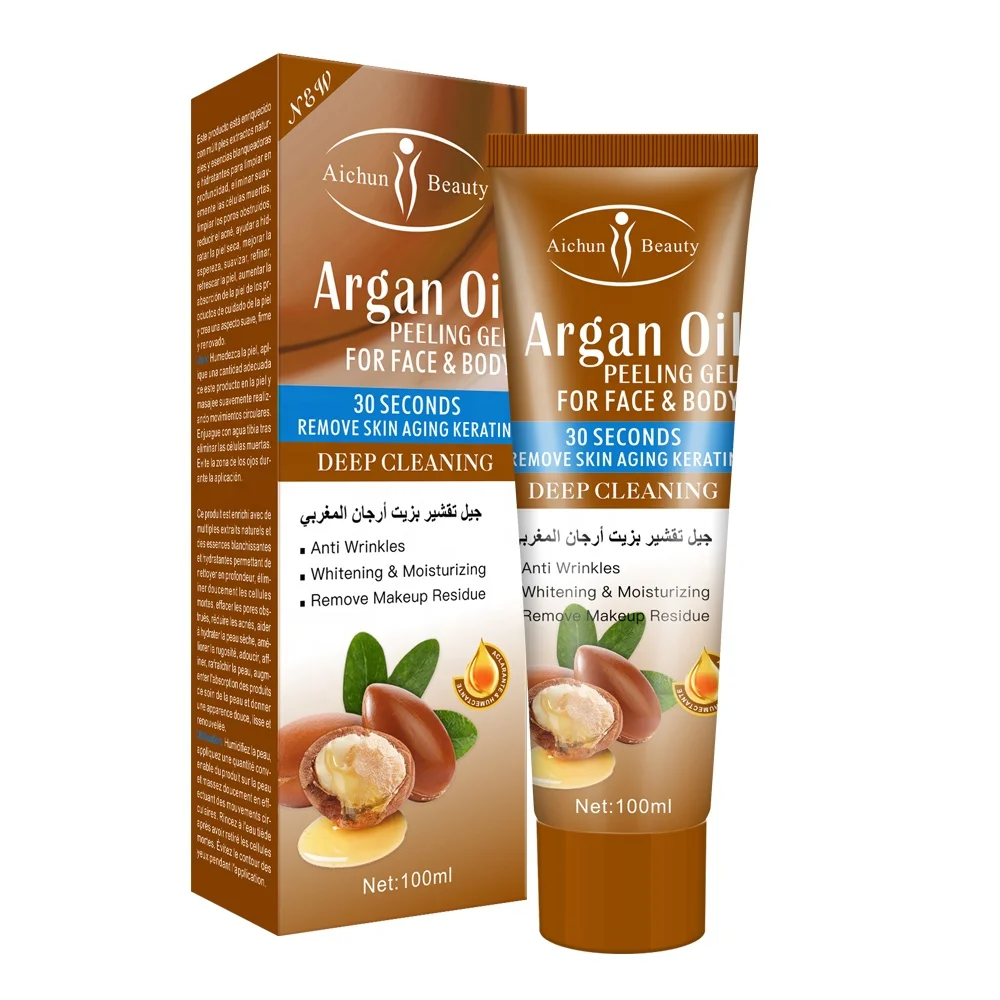 

Wholesale 100ml argan oil peeling gel for face and body