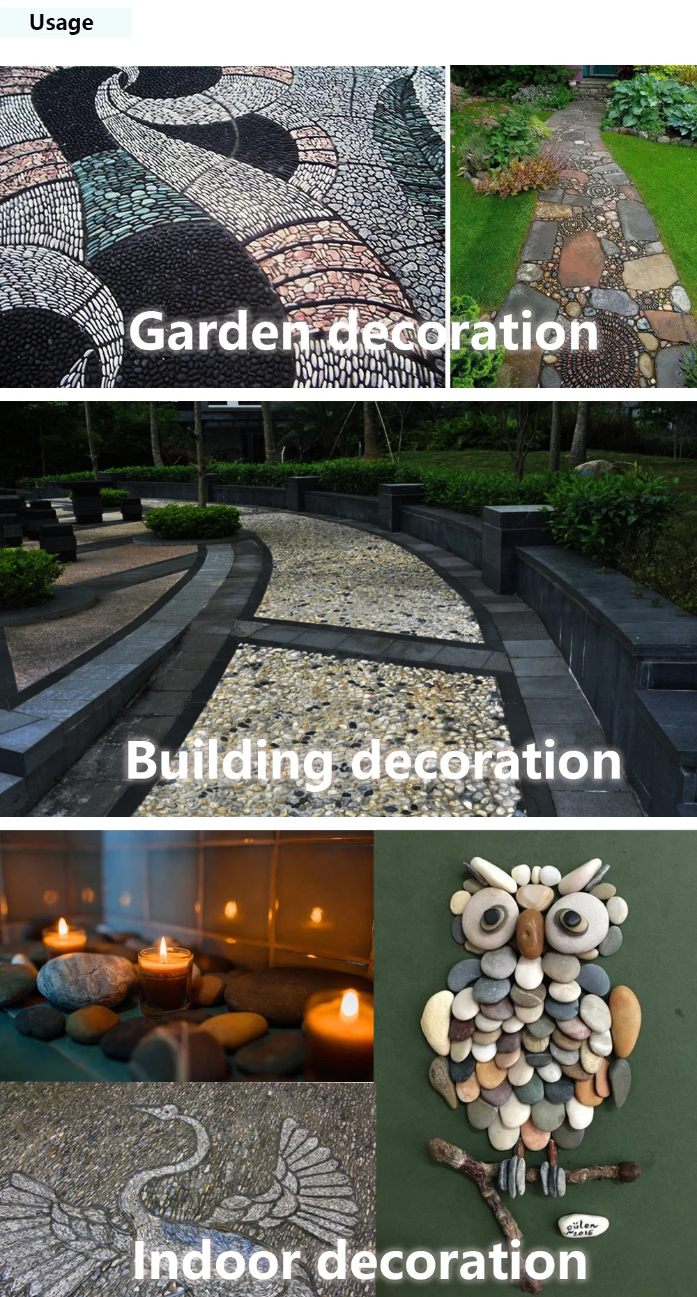 cheap stones for garden on High Quality Factory Cheap Garden Decoration Honed Tumble White Washed Cobble Pebble Stones Grey For Sale Buy White Pebbles Pebbles Stone Pebble Product On Alibaba Com