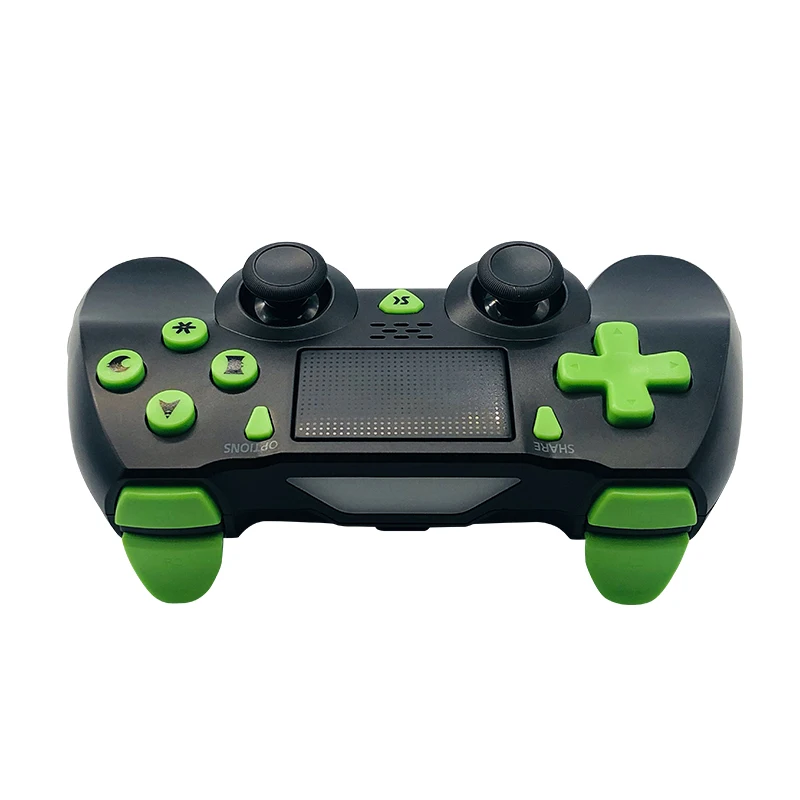 

Mini LED Indicator Gaming Controller Wireless for playstation4 Rechargeable Battery Gamepad for PS4, Black/custom color