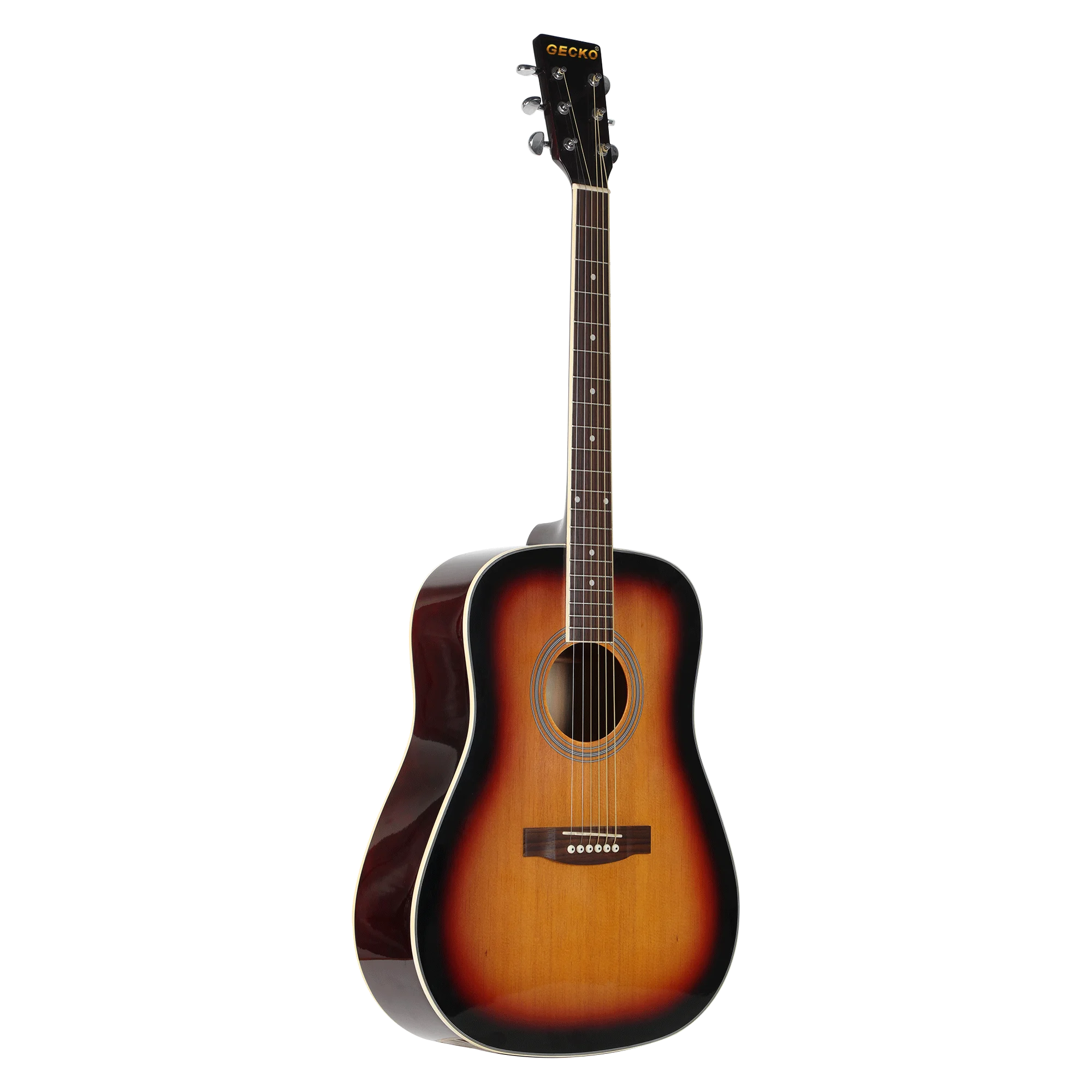 

Gecko factory releases 41-inch Linden wooden high gloss Cutaway acoustic guitar