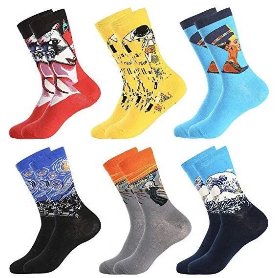 

Yiwu Factory Custom Novelty Socks Women Mid-calf Socks For Ladies Girls