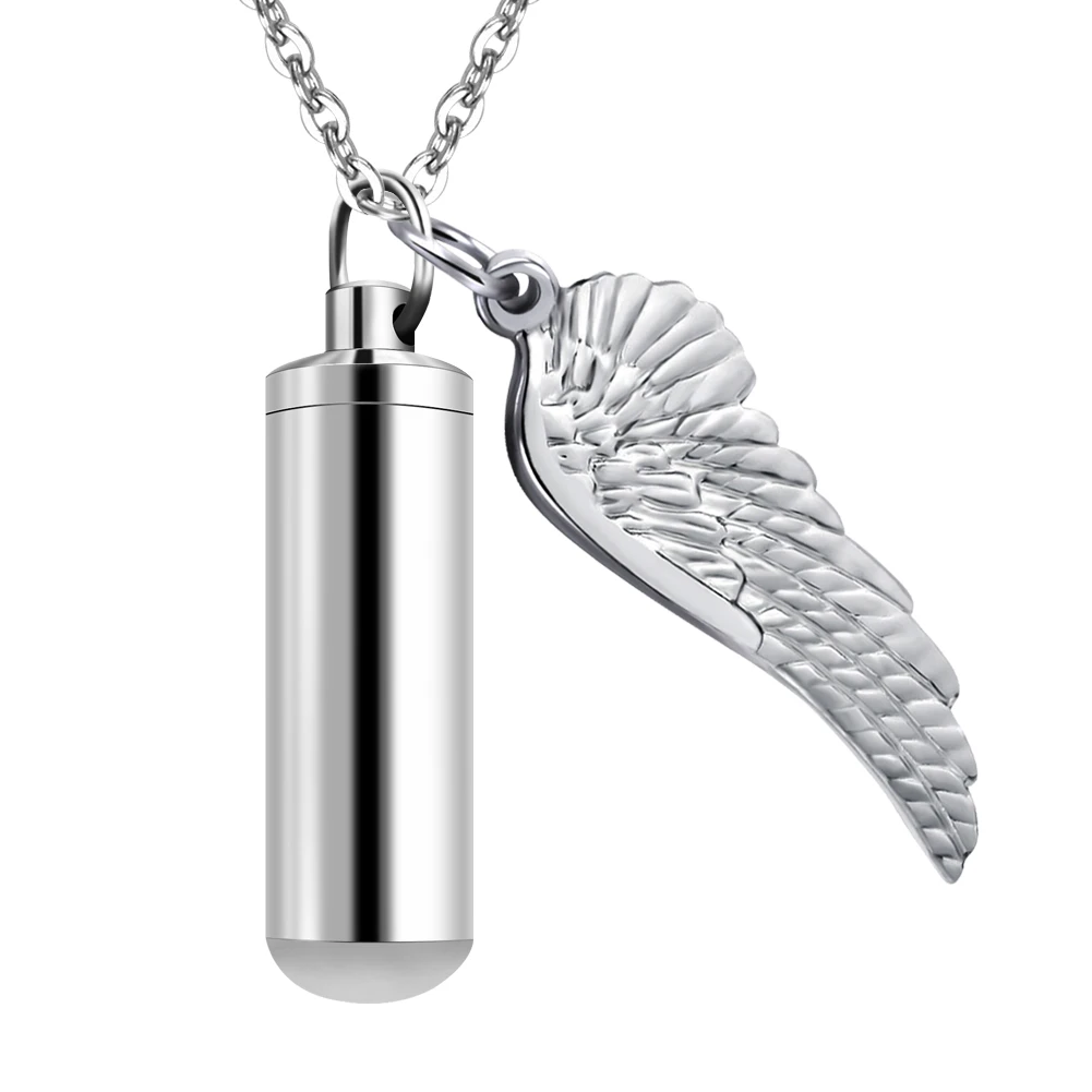 

Engraved Name Private Label Urn Pendant Pet Ashes Necklace Cremation Jewelry