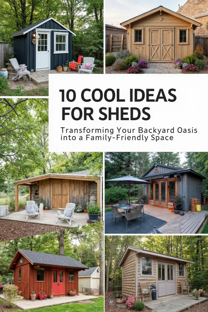 Creative backyard shed design