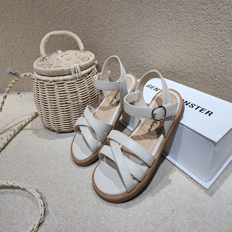 

Children's Woven Sandals 2021 Summer New Fashion Boys Casual Shoes Open Toe Soft Little Girls Beach Shoes for Toddler Baby