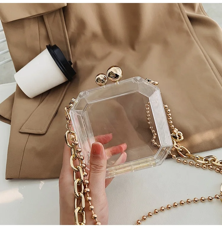 

Charming fashion ladies girls transparent acrylic clutch purses and handbags womens acrylic corssbody bag, 6 color options