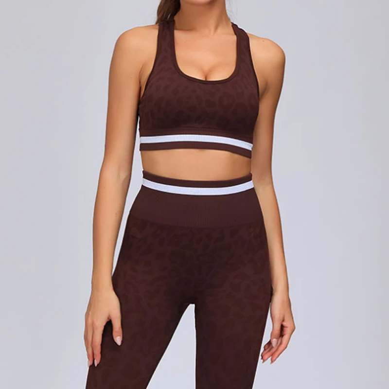 

Women's Workout Set 2 Pieces Gym Clothes Yoga Leggings with Paded Sports Bra