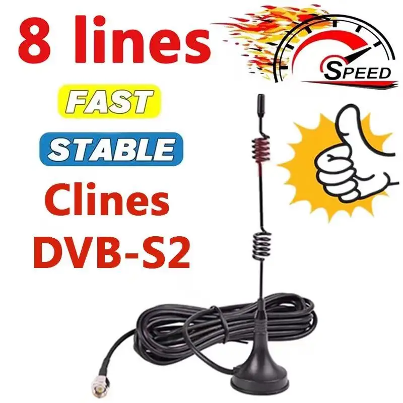 

Stable 8 Lines Cccam Europe Spain 2021 the Stable for Satellite Receiver Support DVB-S2 for GTmedia V8 V9 Freesat Oscam Server